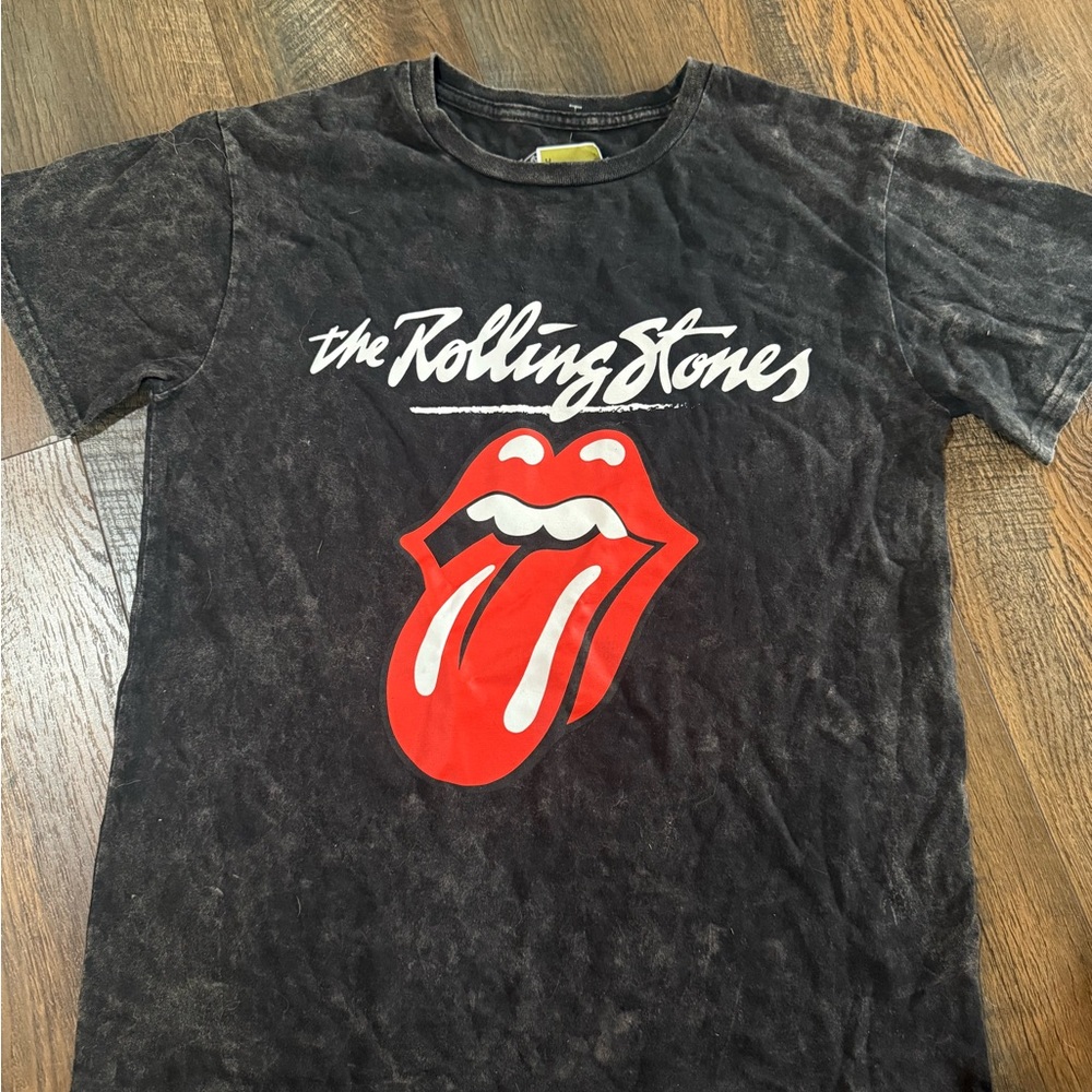 Rolling Stones Black and Red Short Sleeve Tee